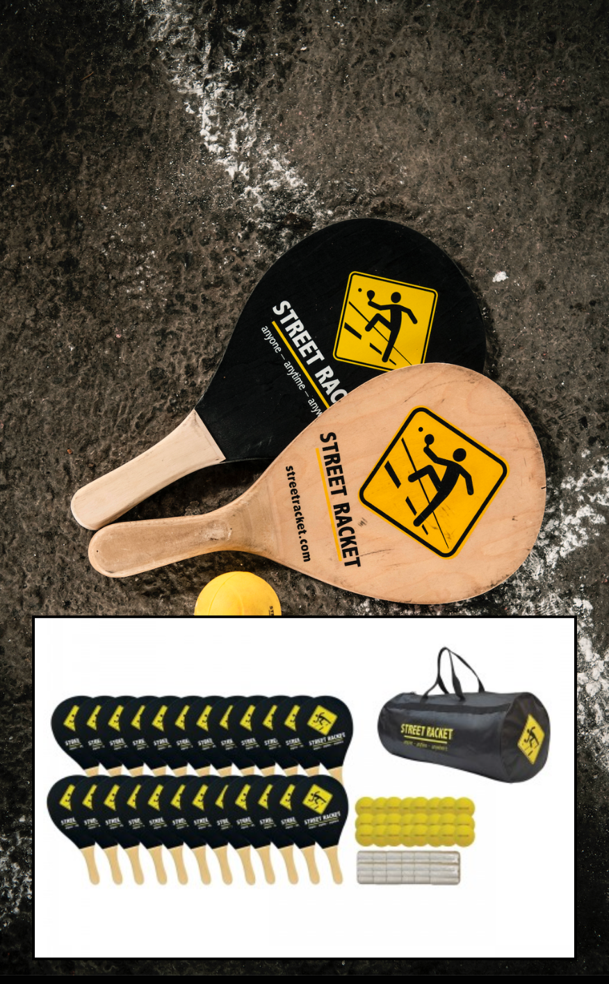 Kit 24 raquettes, balles,...